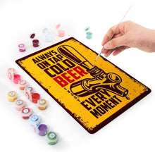 Load image into Gallery viewer, Paint by Numbers Metal Poster - Blonde Beer