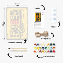 Load image into Gallery viewer, Paint by Numbers Metal Poster - Blonde Beer