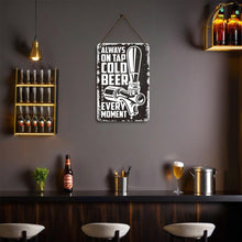 Load image into Gallery viewer, Paint by Numbers Metal Poster - Cold Beer Black&amp;White