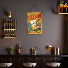Load image into Gallery viewer, Paint by Numbers Metal Poster - Cold Beer for Dinner