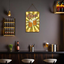 Load image into Gallery viewer, Paint by Numbers Metal Poster - Fresh Beer Two Mugs