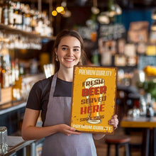 Load image into Gallery viewer, Paint by Numbers Metal Poster - Fresh Beer Served Here