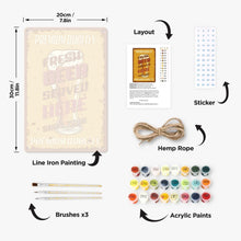 Load image into Gallery viewer, Paint by Numbers Metal Poster - Fresh Beer Served Here
