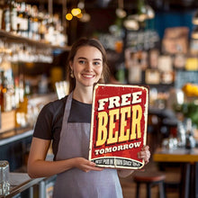 Load image into Gallery viewer, Paint by Numbers Metal Poster - Free Beer