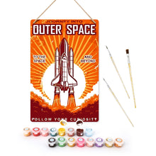 Load image into Gallery viewer, Paint by Numbers Metal Poster - Journey into Space Figured'Art