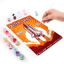 Load image into Gallery viewer, Paint by Numbers Metal Poster - Journey into Space