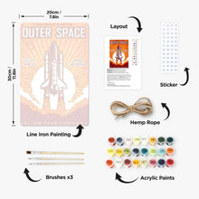 Load image into Gallery viewer, Paint by Numbers Metal Poster - Journey into Space