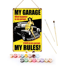 Load image into Gallery viewer, Paint by Numbers Metal Poster - My Rules Figured'Art
