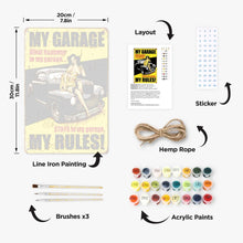 Load image into Gallery viewer, Paint by Numbers Metal Poster - My Rules