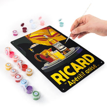 Load image into Gallery viewer, Paint by Numbers Metal Poster - Ricard Aperitif Black