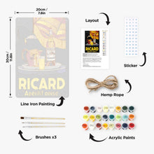 Load image into Gallery viewer, Paint by Numbers Metal Poster - Ricard Aperitif Black
