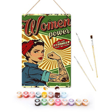 Load image into Gallery viewer, Paint by Numbers Metal Poster - Women Power Figured'Art