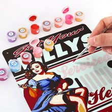 Load image into Gallery viewer, Paint by Numbers Metal Poster - Serviced Here