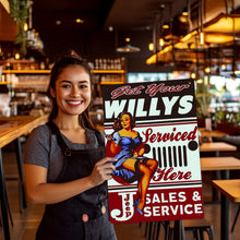 Load image into Gallery viewer, Paint by Numbers Metal Poster - Serviced Here