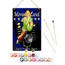 Load image into Gallery viewer, Paint by Numbers Metal Poster - Movieland Figured'Art