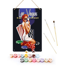 Load image into Gallery viewer, Paint by Numbers Metal Poster - Las Vegas Glamour Figured'Art