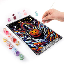 Load image into Gallery viewer, Paint by Numbers Metal Poster - The Trickster in Halloween Night