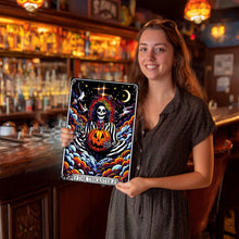 Load image into Gallery viewer, Paint by Numbers Metal Poster - The Trickster in Halloween Night