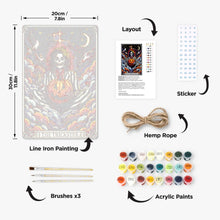 Load image into Gallery viewer, Paint by Numbers Metal Poster - The Trickster in Halloween Night