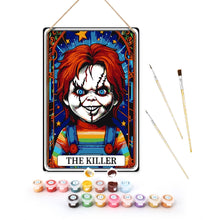 Load image into Gallery viewer, Paint by Numbers Metal Poster - The Killer Red Doll Figured'Art