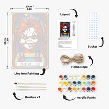 Load image into Gallery viewer, Paint by Numbers Metal Poster - The Killer Red Doll