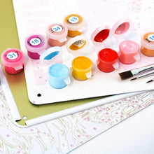 Load image into Gallery viewer, Paint by Numbers Metal Poster - The Trickster Night Garden