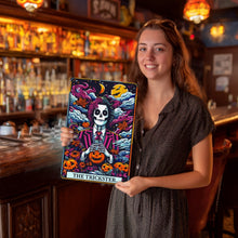 Load image into Gallery viewer, Paint by Numbers Metal Poster - The Trickster Night Garden