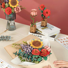 Load image into Gallery viewer, 3D Puzzle - Wooden Flower Bouquet