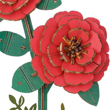 Load image into Gallery viewer, 3D Puzzle - Red Camellia