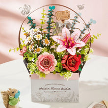 Load image into Gallery viewer, 3D Puzzle - Wooden Flower Basket
