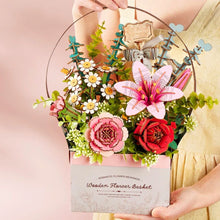 Load image into Gallery viewer, 3D Puzzle - Wooden Flower Basket