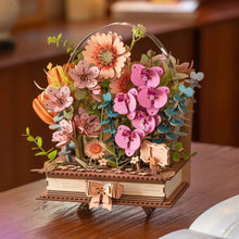 Load image into Gallery viewer, 3D Puzzle - Wooden Blooming Book Figured'Art