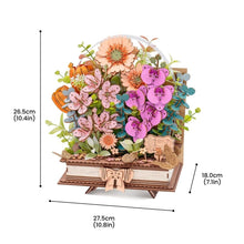 Load image into Gallery viewer, 3D Puzzle - Wooden Blooming Book