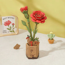 Load image into Gallery viewer, 3D Puzzle - Red Carnation