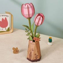 Load image into Gallery viewer, 3D Puzzle - Pink Tulip