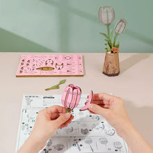 Load image into Gallery viewer, 3D Puzzle - Pink Tulip