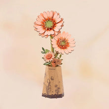 Load image into Gallery viewer, 3D Puzzle - Light Orange Gerbera Figured'Art