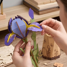Load image into Gallery viewer, 3D Puzzle - Purple Iris