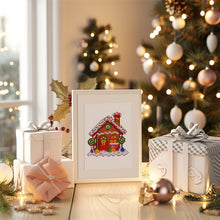 Load image into Gallery viewer, Mini Diamond Painting 15x20cm (2 pieces) - Gingerbread Man and Christmas House
