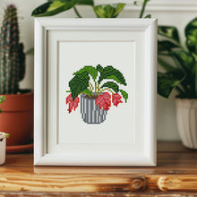 Load image into Gallery viewer, Mini Diamond Painting 15x20cm (2 pieces) - Potted Plant and Winter Snowman