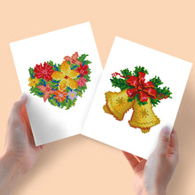 Load image into Gallery viewer, Mini Diamond Painting 15x20cm (2 pieces) - Christmas Bells and Bouquets