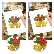 Load image into Gallery viewer, Mini Diamond Painting 15x20cm (2 pieces) - Christmas Bells and Bouquets