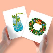 Load image into Gallery viewer, Mini Diamond Painting 15x20cm (2 pieces) - Morning and Evening Scenes