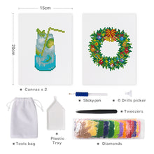 Load image into Gallery viewer, Mini Diamond Painting 15x20cm (2 pieces) - Morning and Evening Scenes
