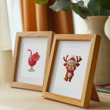 Load image into Gallery viewer, Mini Diamond Painting 15x20cm (2 pieces) - Milkshake and Cake