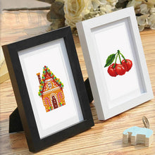Load image into Gallery viewer, Mini Diamond Painting 15x20cm (2 pieces) - Puppy and Cottage Dreams