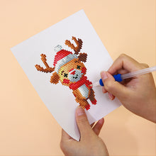 Load image into Gallery viewer, Mini Diamond Painting 15x20cm (2 pieces) - Citrus and Reindeer