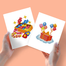 Load image into Gallery viewer, Mini Diamond Painting 15x20cm (2 pieces) - Boxes and Balloons