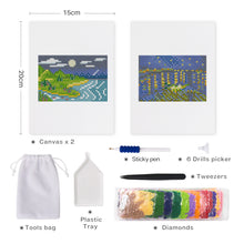 Load image into Gallery viewer, Mini Diamond Painting 15x20cm (2 pieces) - Day and Night Landscapes