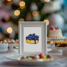 Load image into Gallery viewer, Mini Diamond Painting 15x20cm (2 pieces) - Grapes and Blueberry Tart